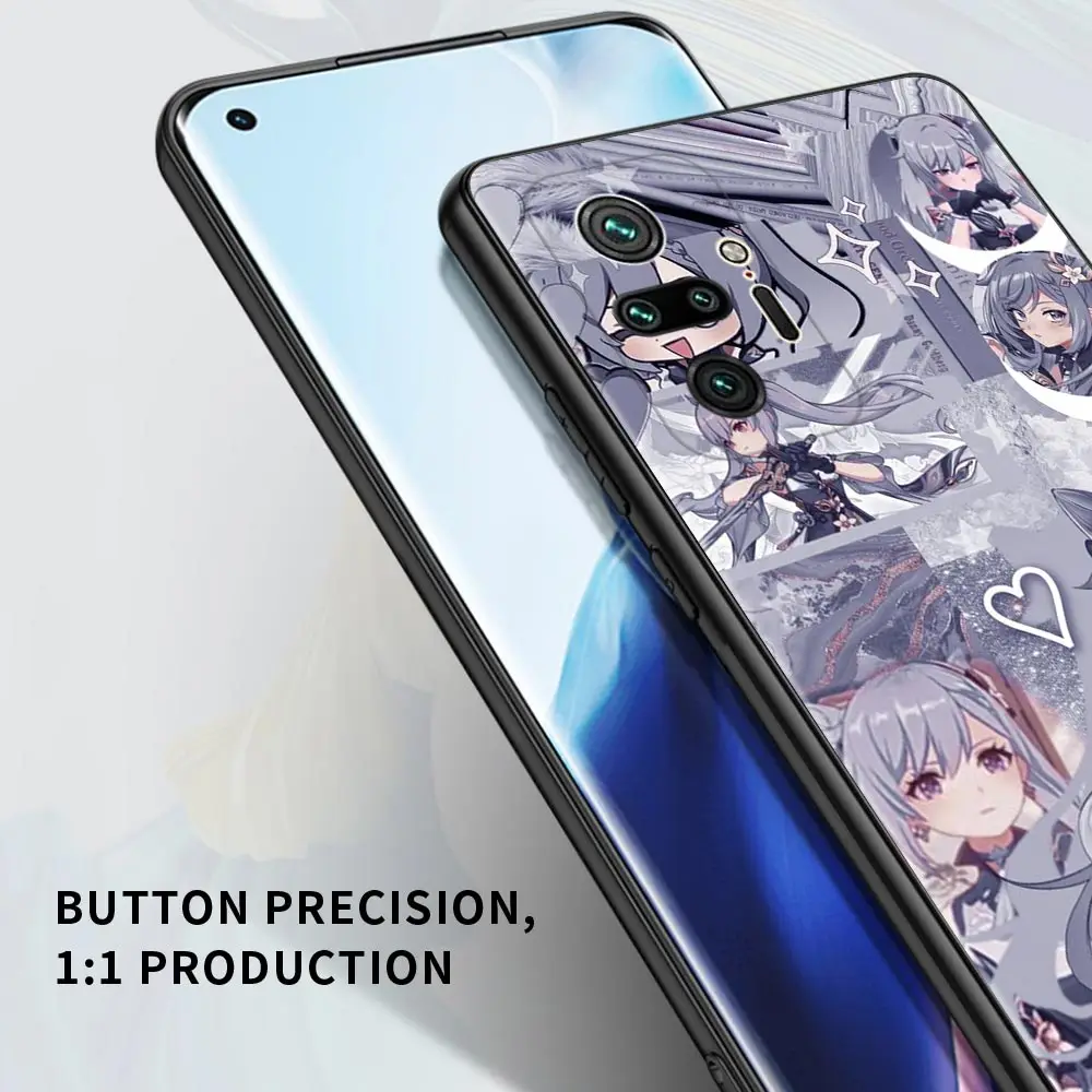 Phone case For Redmi Note 10 Pro Max 9 9s 9t 8t 7 11 8 2021 Cover Soft Funda for Redmi K40 9A 9C 9T Coque Genshin Impact Anime