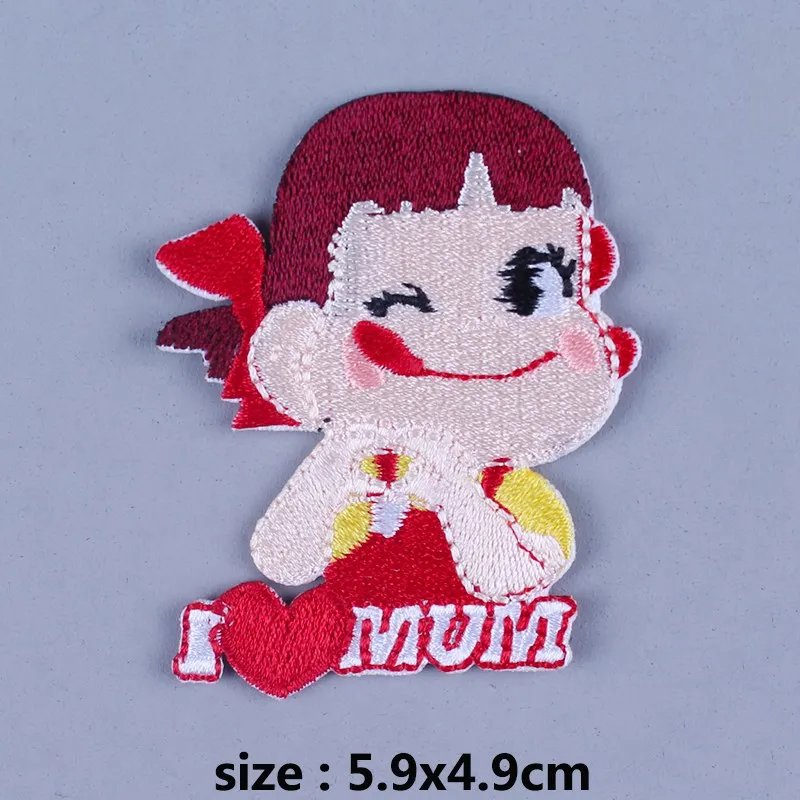 DIY бутиковые нашивки в японском стиле Мультяшные термоклейкие вышитые на одежду