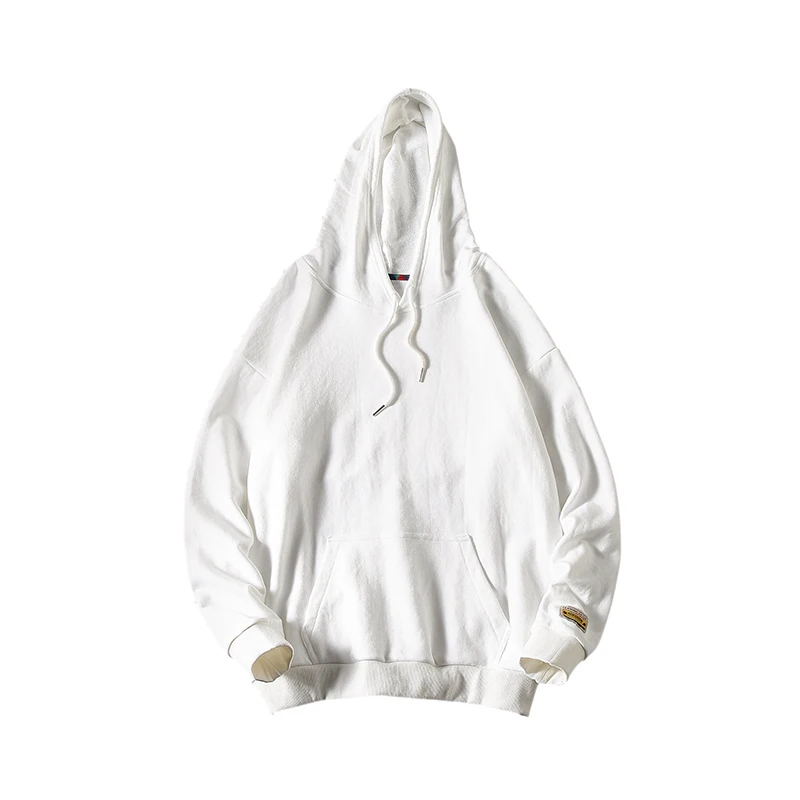 

UYUK New Fall Japanese Fabric Monochrome Multicolor Fallow Fattening Plus Size Tide Loose Fitting Hoodie Harajuku Streetwear