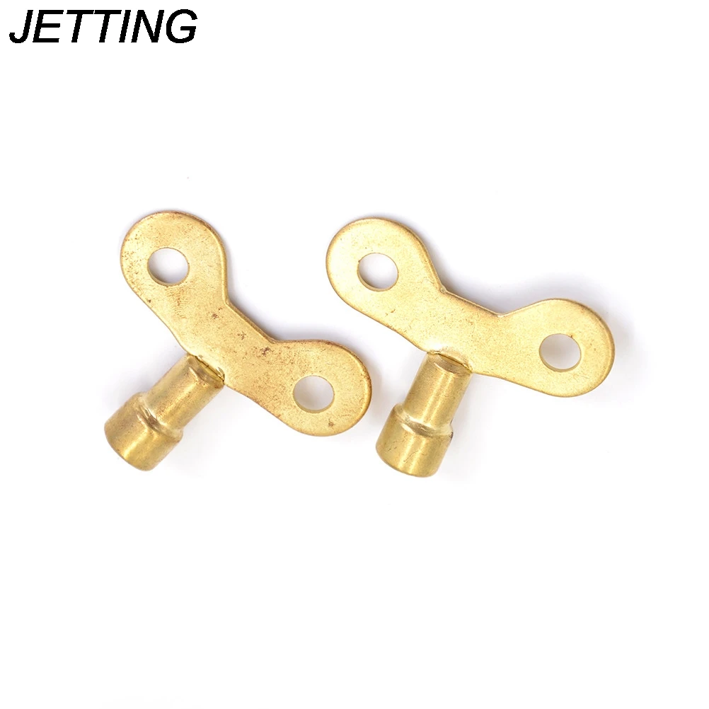 

JETTING 2pcs/lot Key For Water Tap Solid Brass Special Lock Radiator Plumbing Bleed Key Square Socket Hole Water Tap Faucet Key