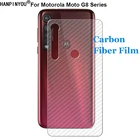 Прочная 3D защитная пленка из углеродного волокна для Motorola Moto G8 Plus Play Power Lite (не стекло)