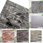 3D Трехмерная настенная наклейка, обои с рисунком кирпича для гостиной, фоновая наклейка для телевизора, самоклеящаяся Настенная Наклейка