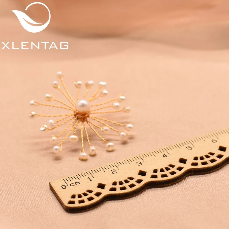 XlentAg серьги-гвоздики с натуральным пресноводным белым жемчугом в минималистическом стиле для женщин, девушек, влюбленных, корейский роскошный свадебный подарок Brinco GE0592