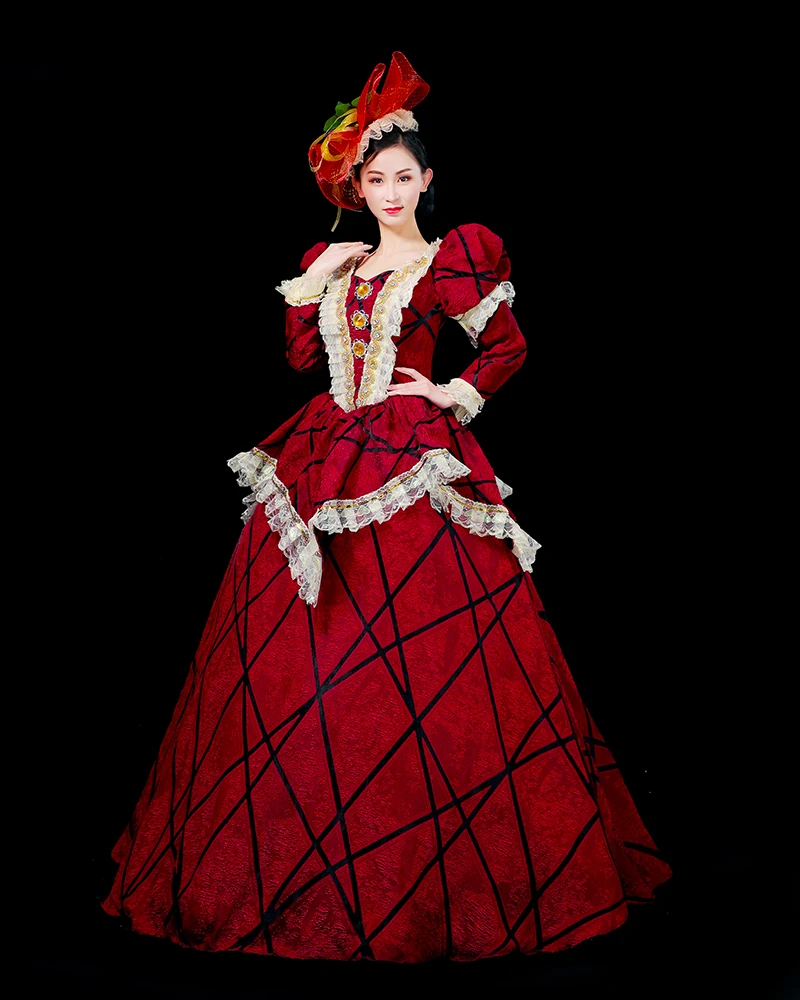 Викторианское платье в стиле рококо бальное барокко Marie Antoinette для женщин