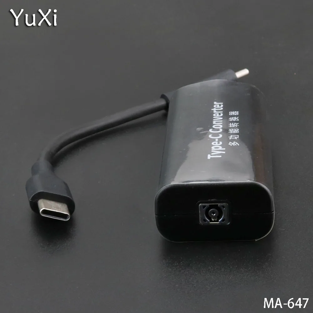 Юйси 1 шт. usb type C до DC4.5 * 3 0/4 5*0 6 квадратный Женский адаптер питания конвертер