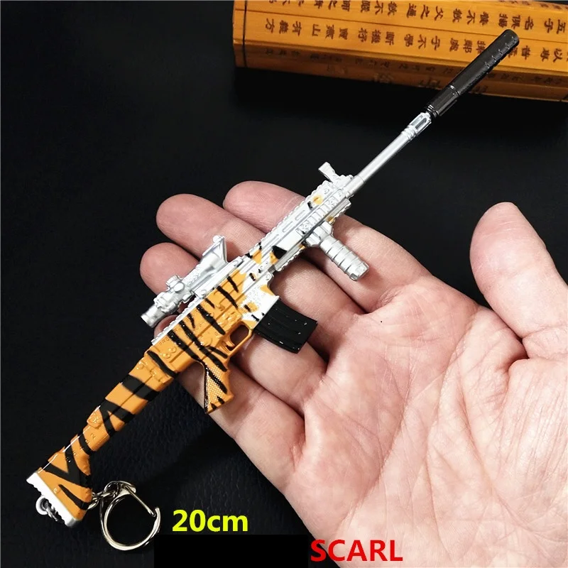 Игра PUBG брелки SKS SCAL оружие картридж Съемный пистолет Модель 17 см Брелок высокого