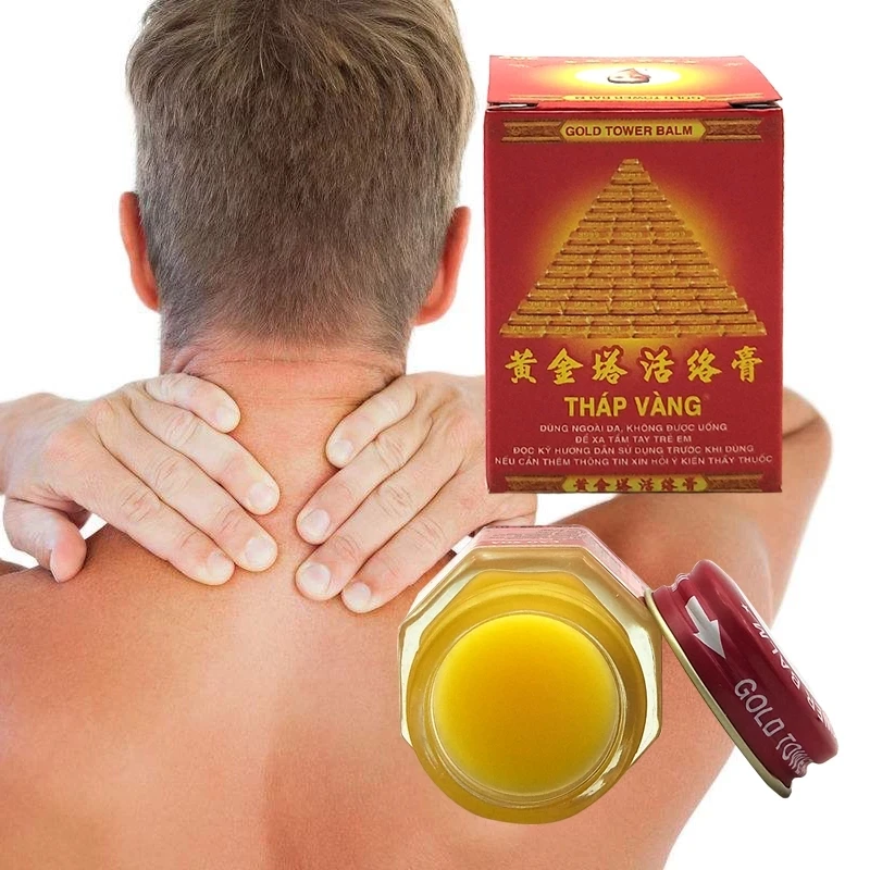 

Vietnam Gold Tower Balm Ointment Pain Relief Arthritis 100% Original Tiger Balm Essential Oil Body Herbal Medical Plaster