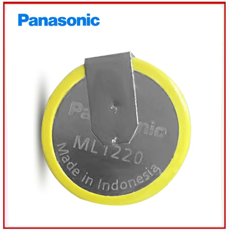 

4 шт./лот, Panasonic ML1220, 3 в кнопочные батареи, батарея ML1220-T6, литиевая батарея с 2 штырьками для пайки, T6, для материнской платы ноутбука