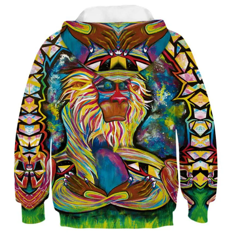 Толстовки для мальчиков и девочек с 3D принтом верхняя одежда подростков на весну