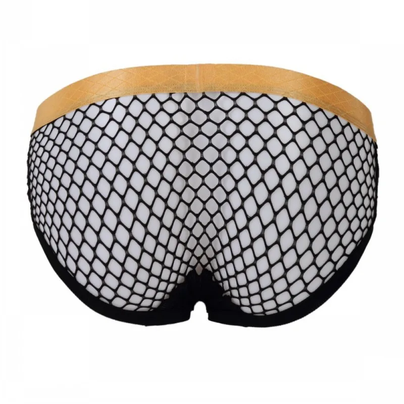 

2019 NEW Ultra-thin mesh men's underwear U convex pants sexy male Phnom Penh