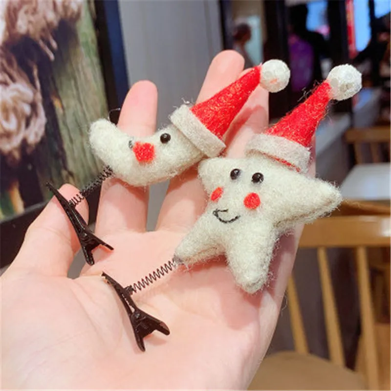 Рождественские заколки для волос детские товары рождевечерние повязка на голову