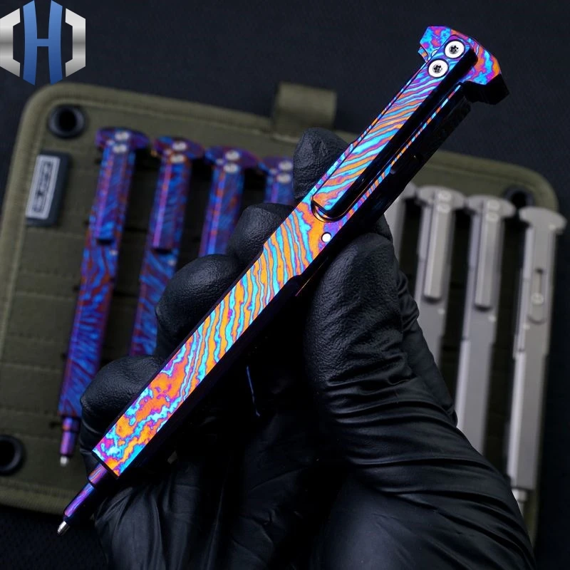 Jual Pena Taktis Titanium Alloy Gun Plug Kepribadian Kreatif Portabel Menulis EDC Alat Pertahanan Pena