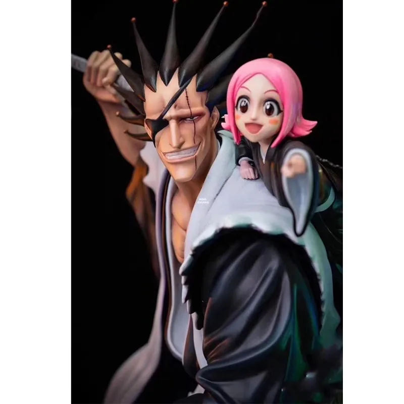 16 &quotотбеливатель статуя Gotei 13 грудь Zaraki Kenpachi полная длина портрет Kusajishi Yachiru GK