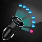 Профессиональное автомобильное зарядное устройство с двумя USB-портами, 3,1 А, 12-24 В