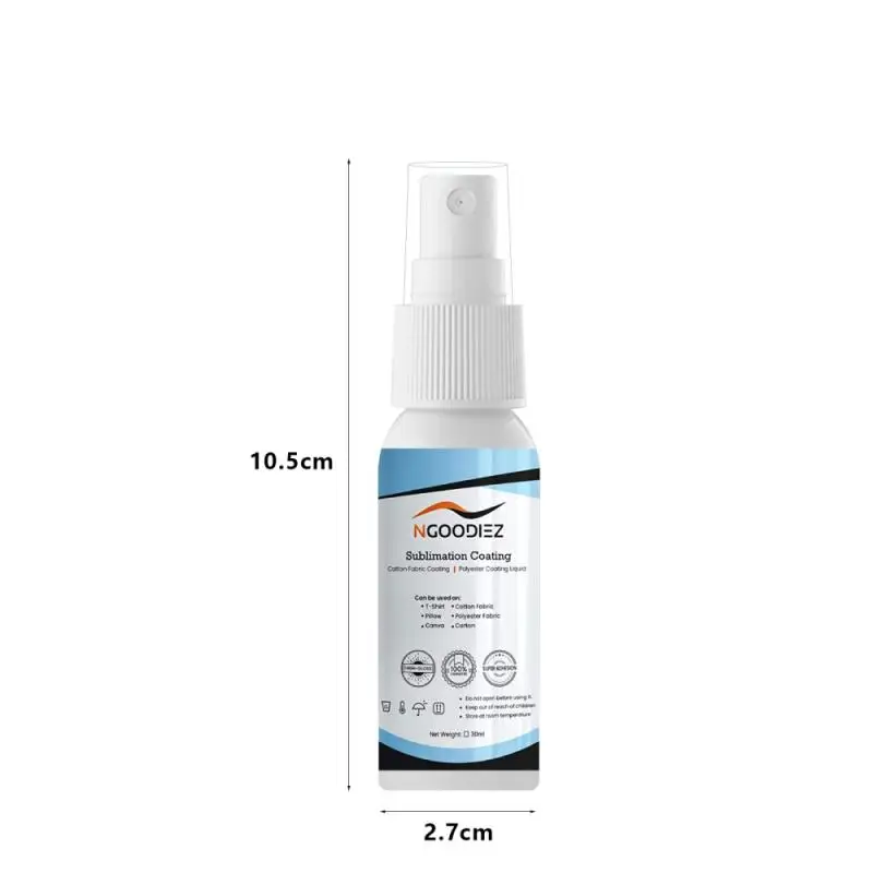 

30ml Sublimation Coating Spray Cleaning Supplies For Cotton T-Shirts/Fabric Canvas/Tote Bag/Pillows Finish And Quick Dry