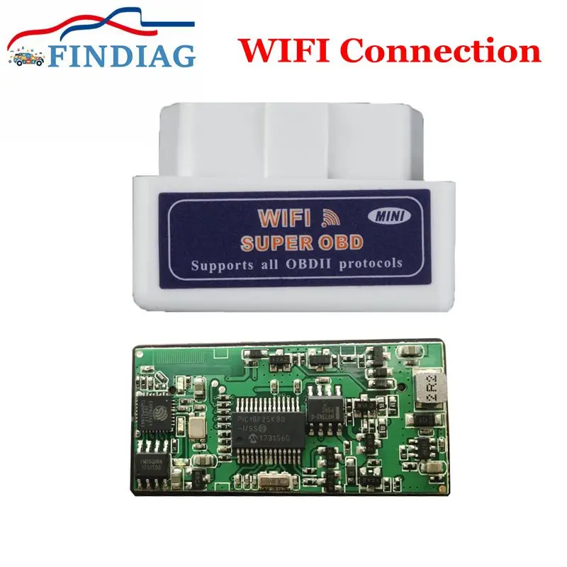 3 шт. 5 10 шт./лот WIFI ELM327 1 FW PIC18F25K80 подключение считывание диагностических кодов