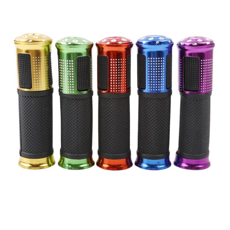 

Universal 22MM Rubber Porous Carved Motorcycle Handle Grips For Bike Pit Bike Motocross Hand Grips Handgrips 8 Colors