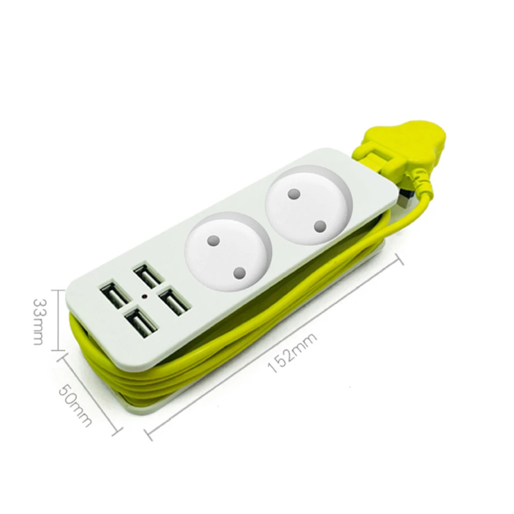 Адаптер питания для путешествий универсальный выход Великобритании ЕС 4 usb-порта для зарядки защита от перенапряжения домашний удлинитель