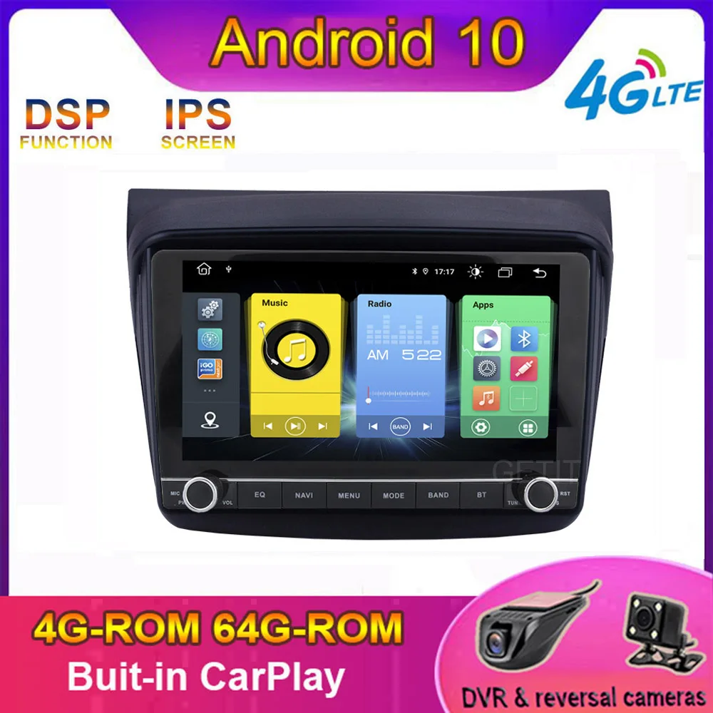 CARPLAY Android 10 0 автомобильный радиоприемник стерео мультимедийный плеер GPS