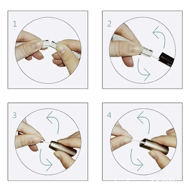 50 шт./партия алкоголя косметические ватные палочки с двойным палочка для очистки