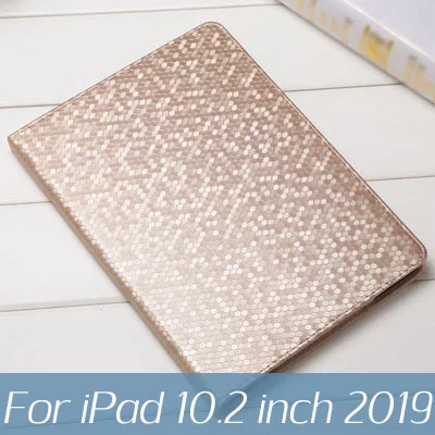 Для iPad 10,2 чехол 7th поколения планшет в виде ракушки для iPad mini iPad 9,7 5th 6th Air 1 2 iPad mini 5 4, 2, 3, ремешок из искусственной кожи Smart Cover - Цвет: gold for iPad 10.2