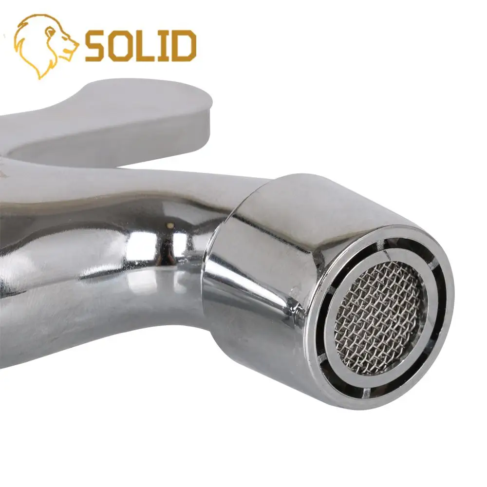 Double Water Faucet Chrome Plated Garden Washing Machine Brass Tap Bathroom Fast | Инструменты