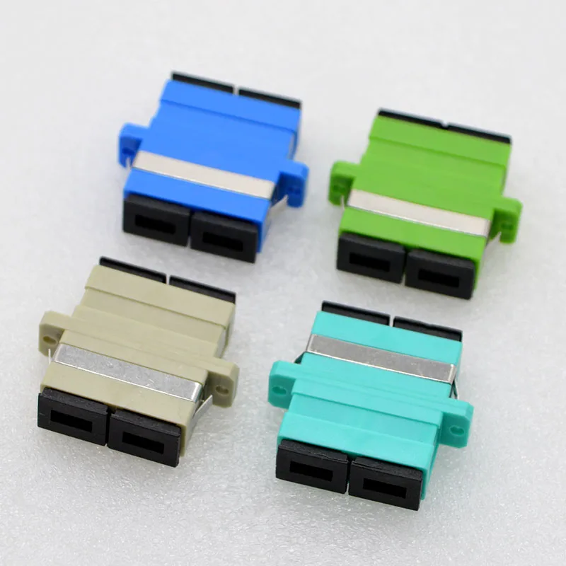 10 шт. SC/PC/APC OM3 волоконно оптический фланец однорежимный дуплексный Телеком SC