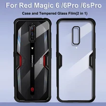 2 in 1 Screen Protector Film For ZTE Red Magic 6s Pro 6sPro Case For Red Magic 6 Pro 6Pro Hard Back Cover For Nubia Red Magic 6