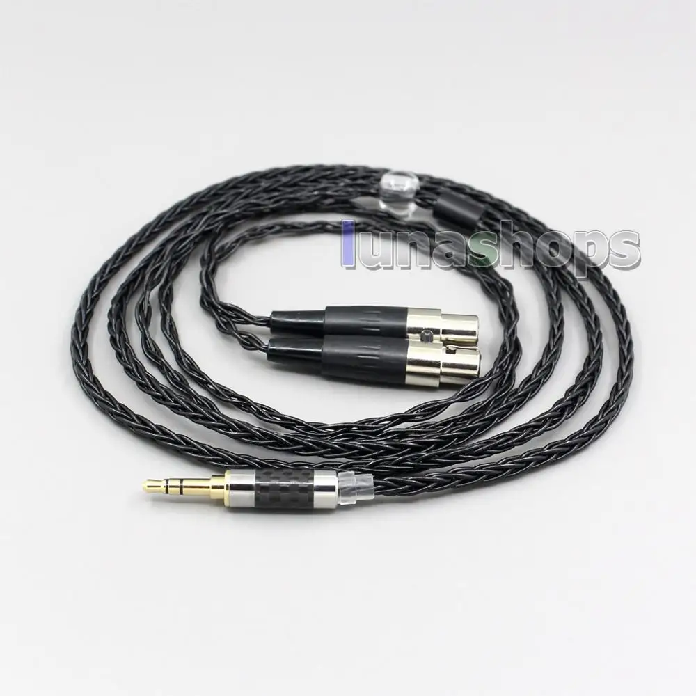 LN006444 2,5 мм 3,5 мм XLR сбалансированный 8 Core OCC серебро смешанные кабель для наушников Audeze LCD-3 LCD3 LCD-2 LCD2