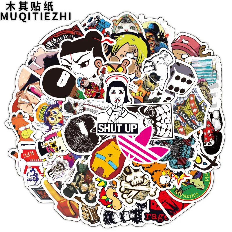 100 шт. смешанные наклейки не повторяются набор s аниме-игрушка наклейка для багажа