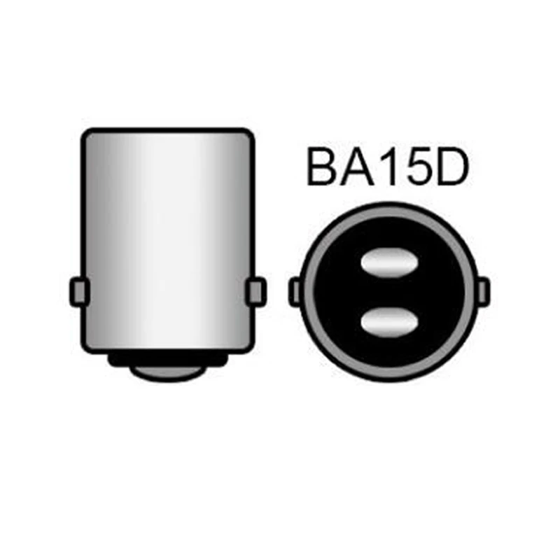 BA15D Пара Canbus Автомобильный светодиодный светильник BA15D BAZ15D P21/4 Вт BAW15D PR21/5 Вт белый красный авто хвост реальный обратный тормоз Стоп парковочная лампа 12 В - Испускаемый цвет: BA15D