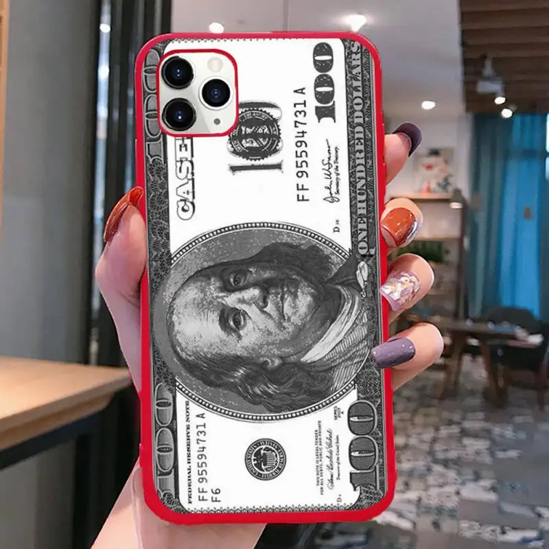 Роскошный чехол для телефона 10000 доллар США iphone 13 12 11 Pro Max Mini XS 8 7 6 6S Plus X SE 2020 XR
