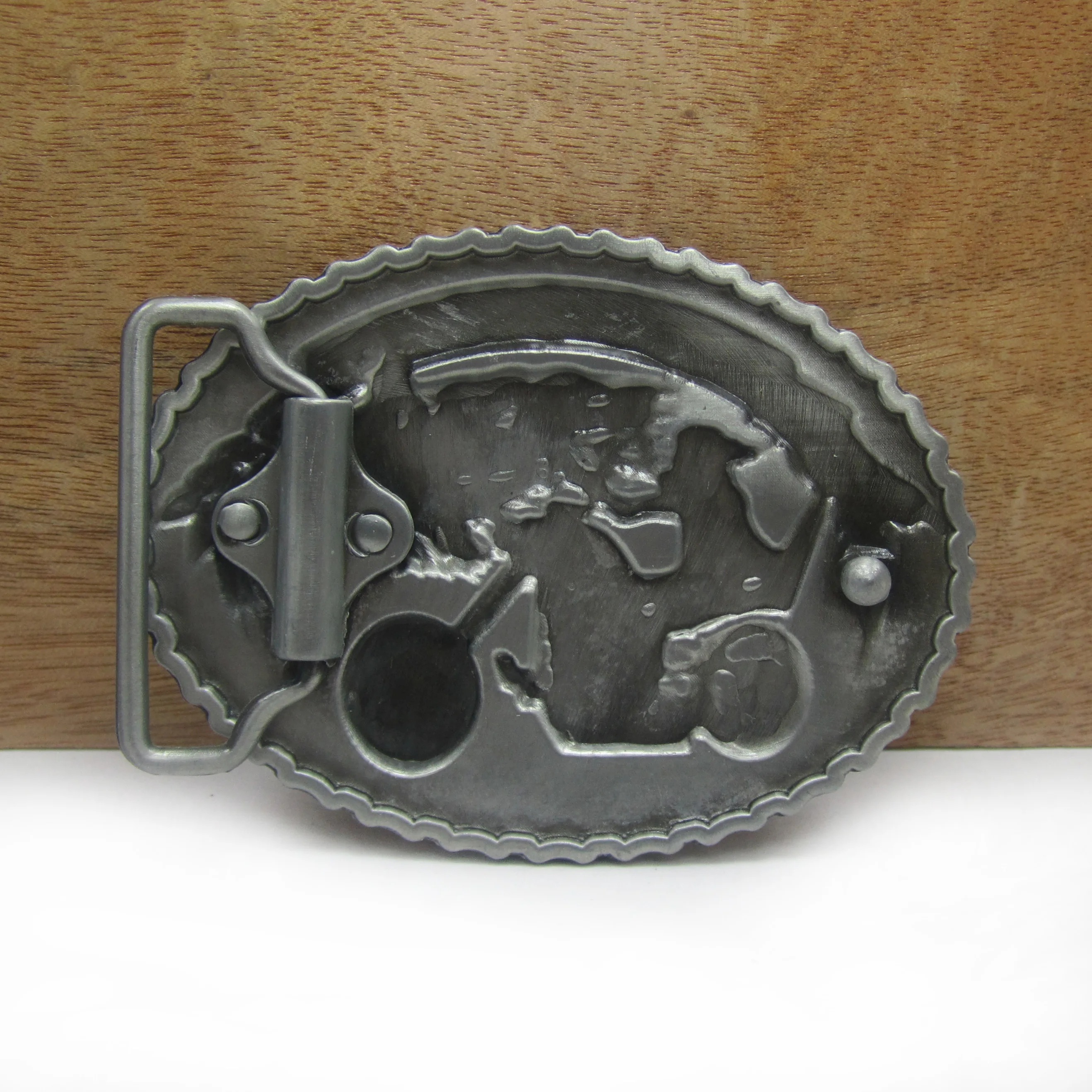 Пряжка для клуба оптовая продажа цинковый сплав ретро волк байкерские джинсы