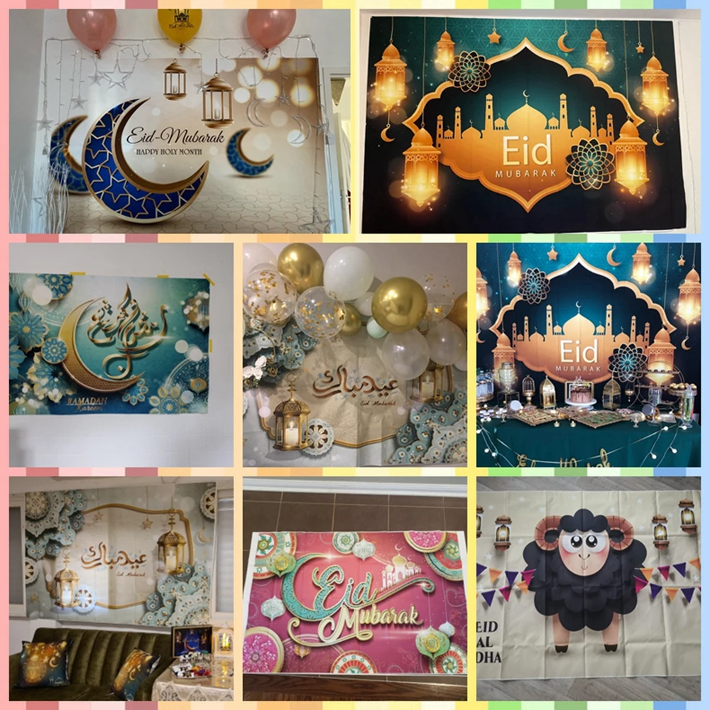 Фон для портретной фотосъемки в стиле ИД Мубарак Рамадан мусульманский фонарь