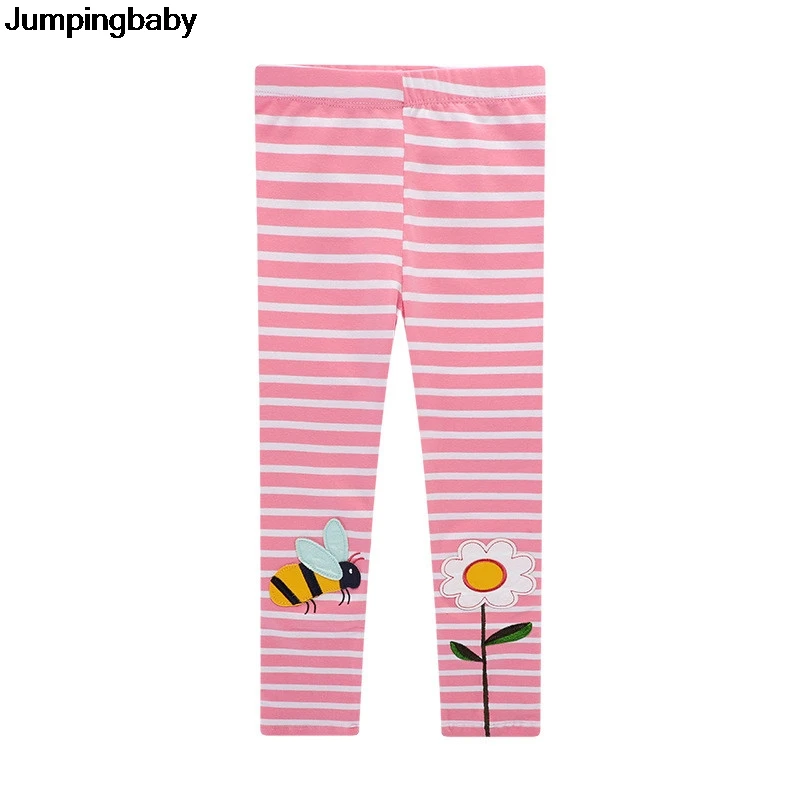 2022 Girls Leggings Pink Stripped Pants Girl Leggins Cotton Baby Spring Tights Legging Kids Trousers Fille Pantalones Baju Anak