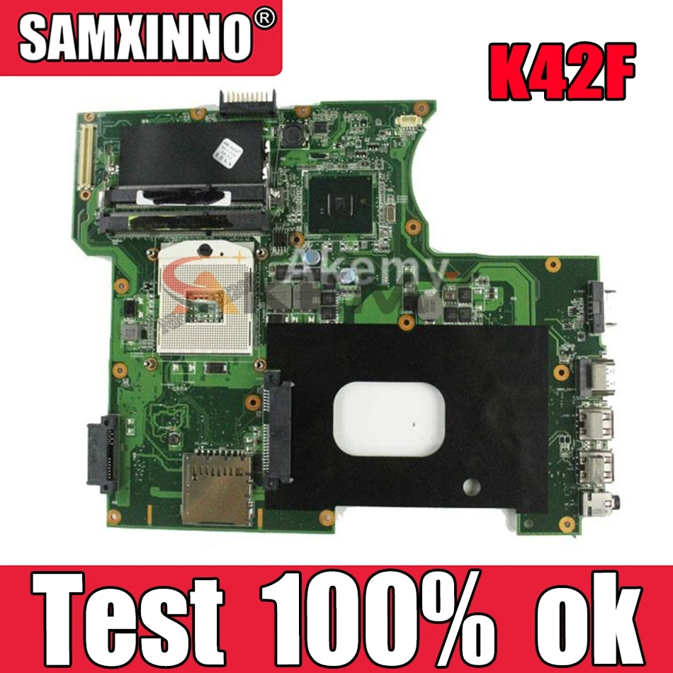 

K42F Rev 3,2/3,3 GMA HD USB2.0 HM55 PGA989 Материнская плата For Asus K42F X42F a42F P42F материнская плата 100% полностью протестирована