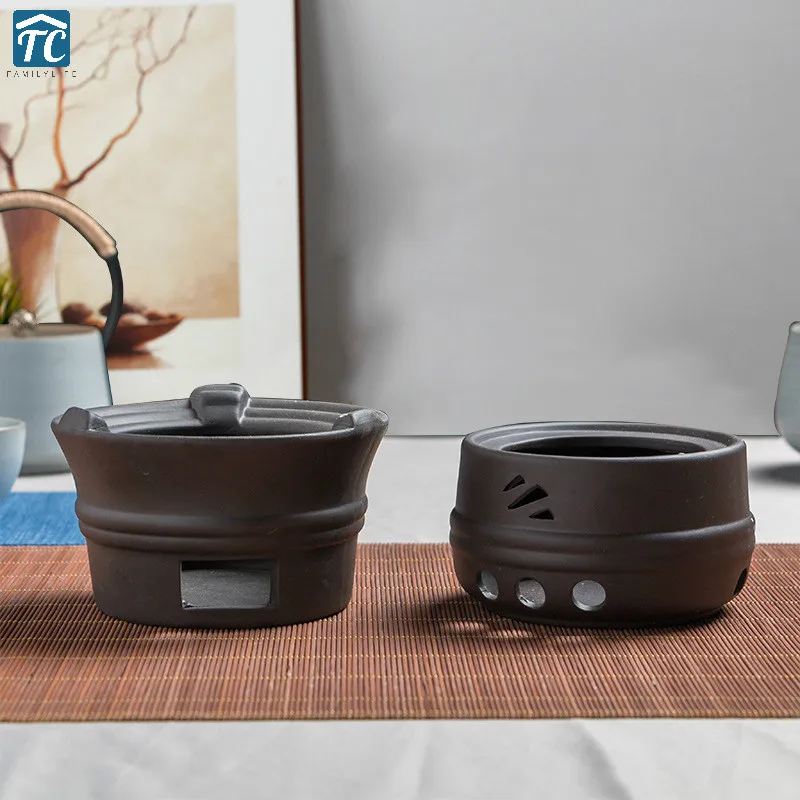 

Teapot Candle Holder Base Warmer Base Ceramic Japanese Style Insulation Base Coffee Milk Warmer Tea Stove Warm Tea Hot Heating