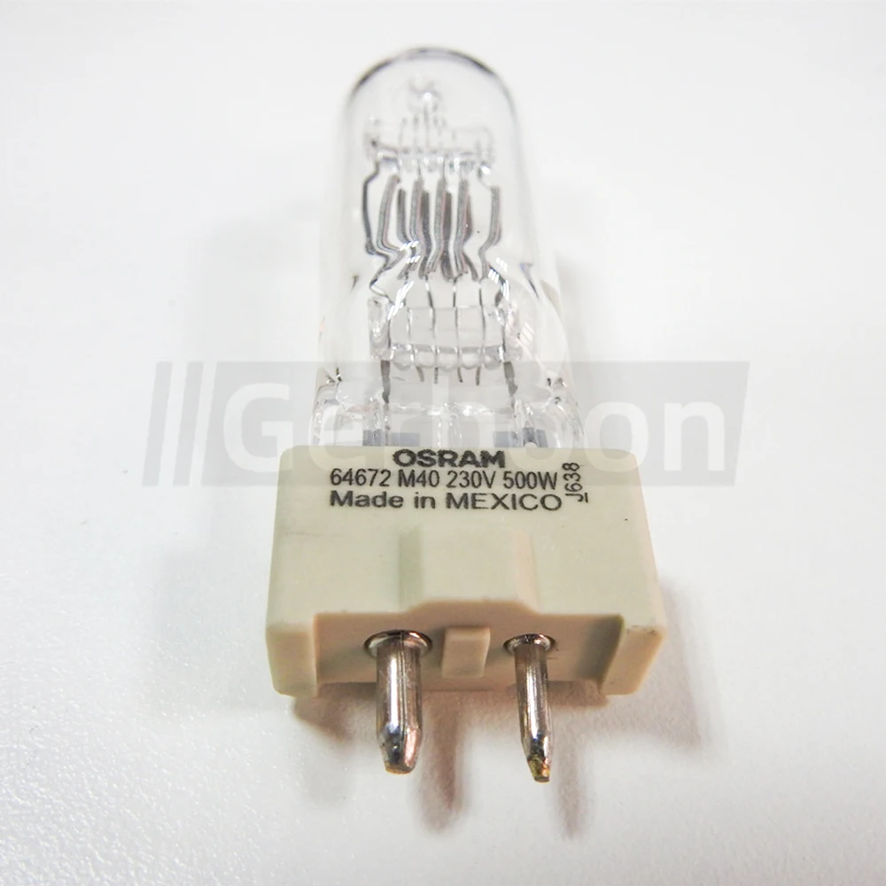 64672 M/40 230V 500W GY9.5 NAED 54951 Halogen Display/Optic Lamp Advertising Stage Photography