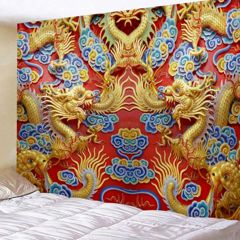 

SKULL Print Wall Tapestry Tapestries Wall Hanging Flower Psychedelic Tapestry Wall Hanging Decor Halloween Deco