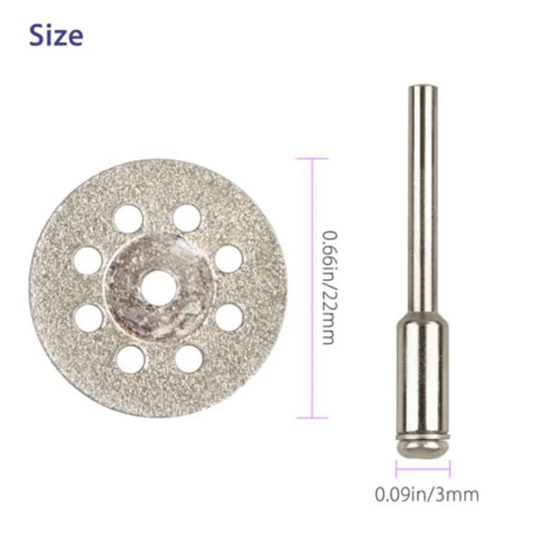 

10 PCS Diamond Cutting Wheel Saw Blades Cut Off Discs Rotary Tool Replacement
