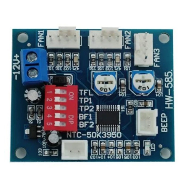 DC 12V Напряжение регулятор PWM ПК Процессор вентилятор Контроль температуры