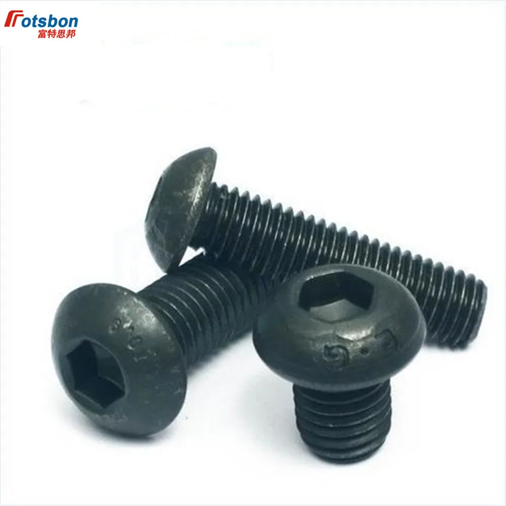 

M8/M10 Hex Screws Tornillos Hexagon Socket Pan Head Screw Parafuso Allen Black Vis Schroeven Vida Tornillo Viti Schroef ISO7380