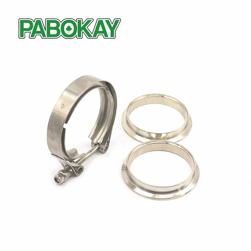 

AP01 Stainless Steel 304 Flange Clamp V-shaped American Pipe Hoop V-shaped Clamp Assembly For Automobile Exhaust Pipe