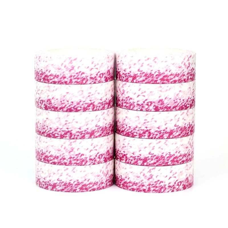 

NEW 10pcs/Lot Decorative Cute Pink Petal rain flying Washi Tapes Japanese Scrapbooking Adhesive Masking Tape Stationery