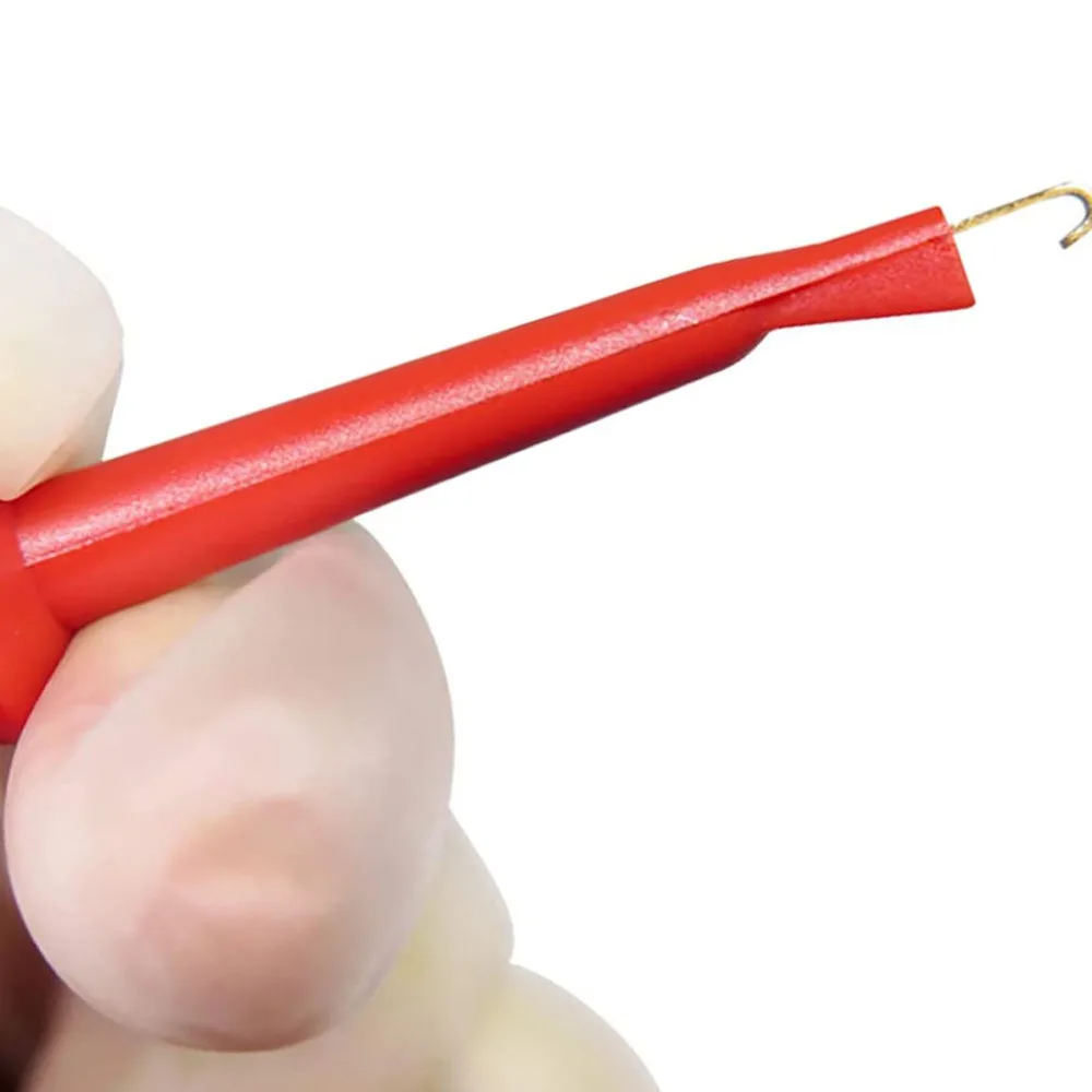 

5 Pcs Test Leads Mini Grabber Test Cables Wires Dual IC Test Hooks Clips Probe