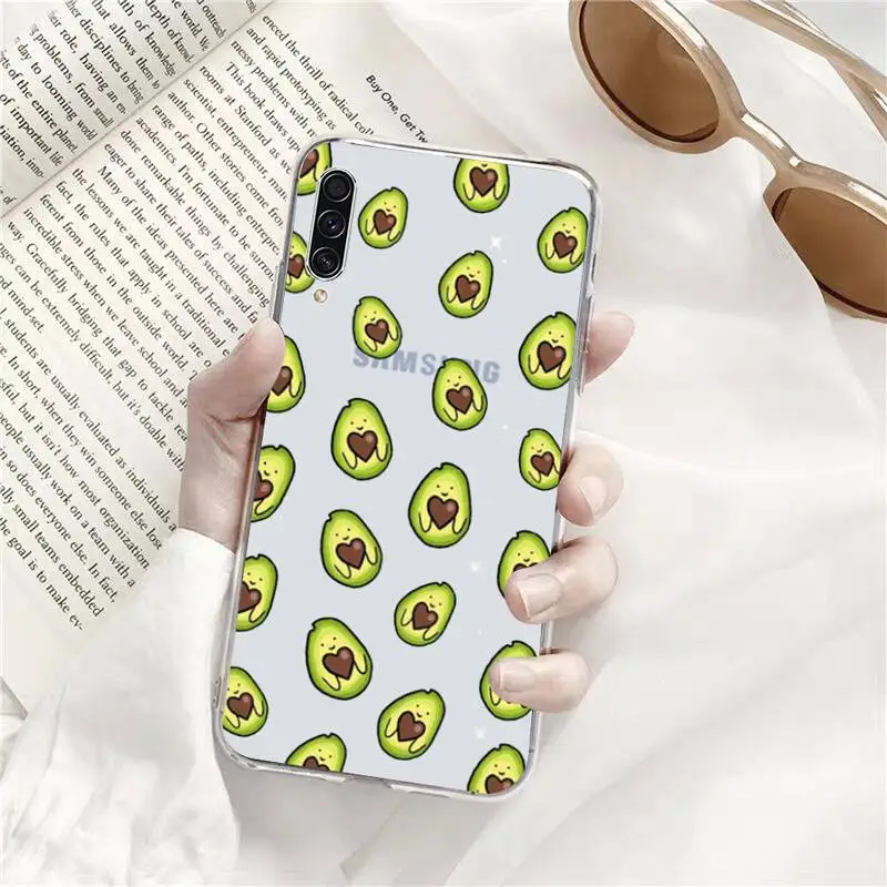 

cartoon Avocado funny Phone Case Transparent for Samsung s9 s10 s20 Huawei honor P20 P30 P40 xiaomi note mi 8 9 pro lite plus