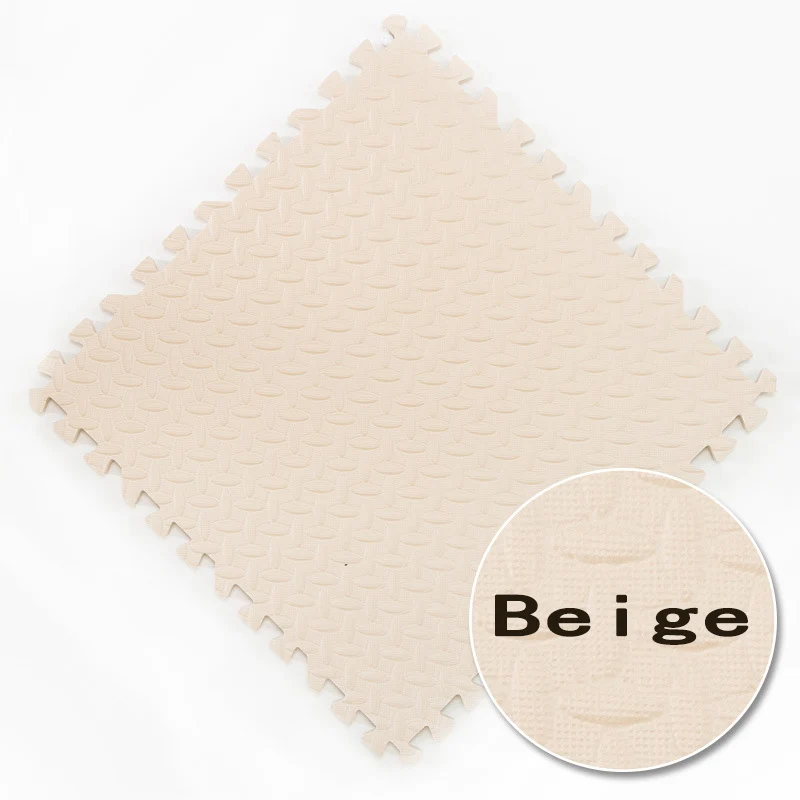 Beige Пенопластовый коврик для детей, Детский коврик из пенопласта, однотонный ковер для гостиной, спальни, безвкусная Защита окружающей среды - Цвет: Beige
