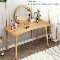 nordic simple style solid wood dressing table bedroom furniture small apartmentsimple modern makeup vanity table with mirror set