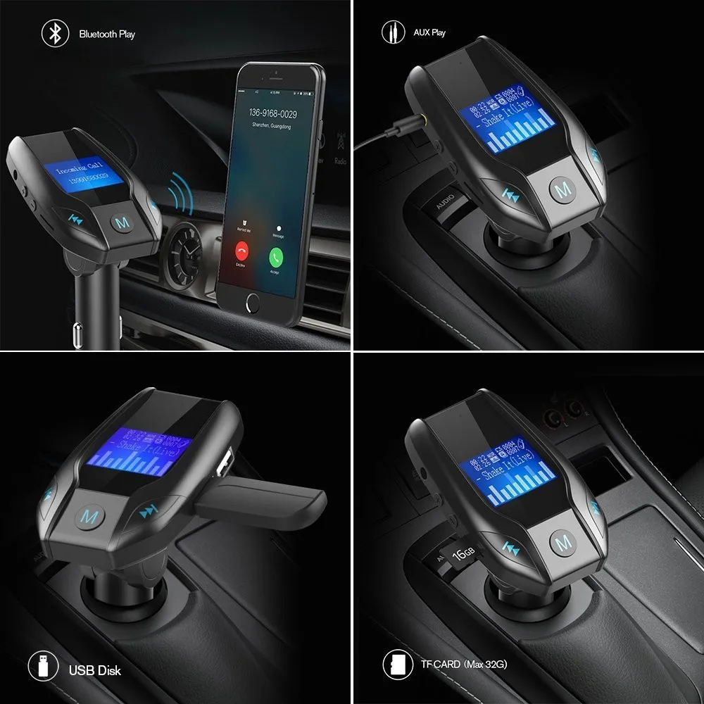35 Автомобильный MP3 fm-передатчик Bluetooth автомобильный комплект MP3 радио плеер Aux модулятор беспроводной свободный Ручной ЖК-дисплей Автомобильный MP3 DIS