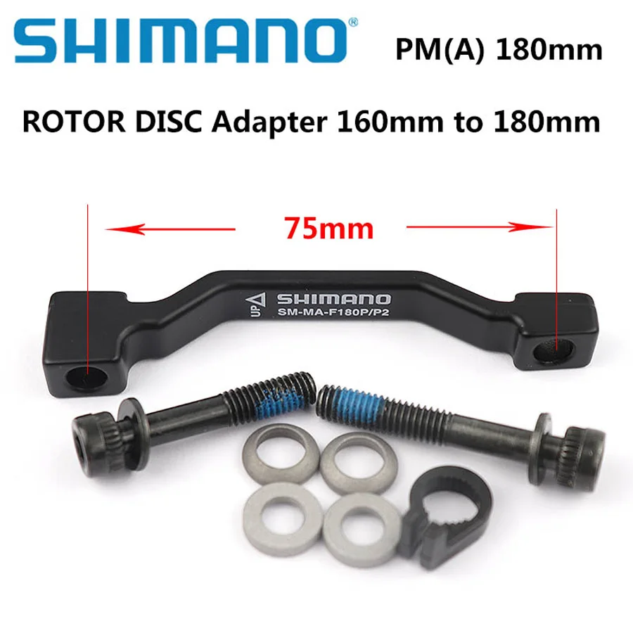 SHIMANO дисковый тормоз адаптер PM столб Кронштейн для 180 мм с ротора RT86 RT81 RT56 shimano SM MA